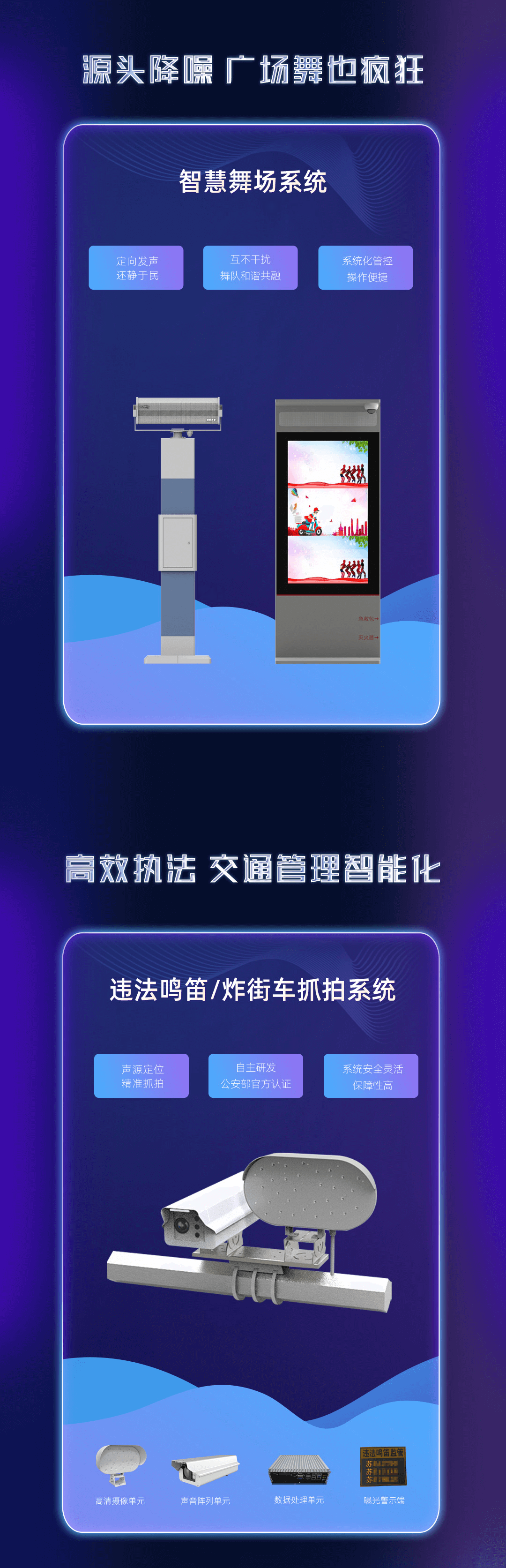 智慧廣場(chǎng)舞系統(tǒng)，鳴笛炸街車(chē)抓拍系統(tǒng)