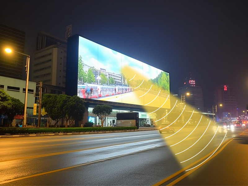 戶外廣告機(jī)安裝使用定向揚聲系統(tǒng)