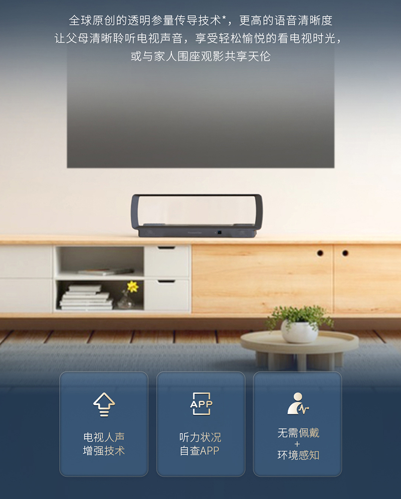 清聽(tīng)T2電視輔聽(tīng)音箱